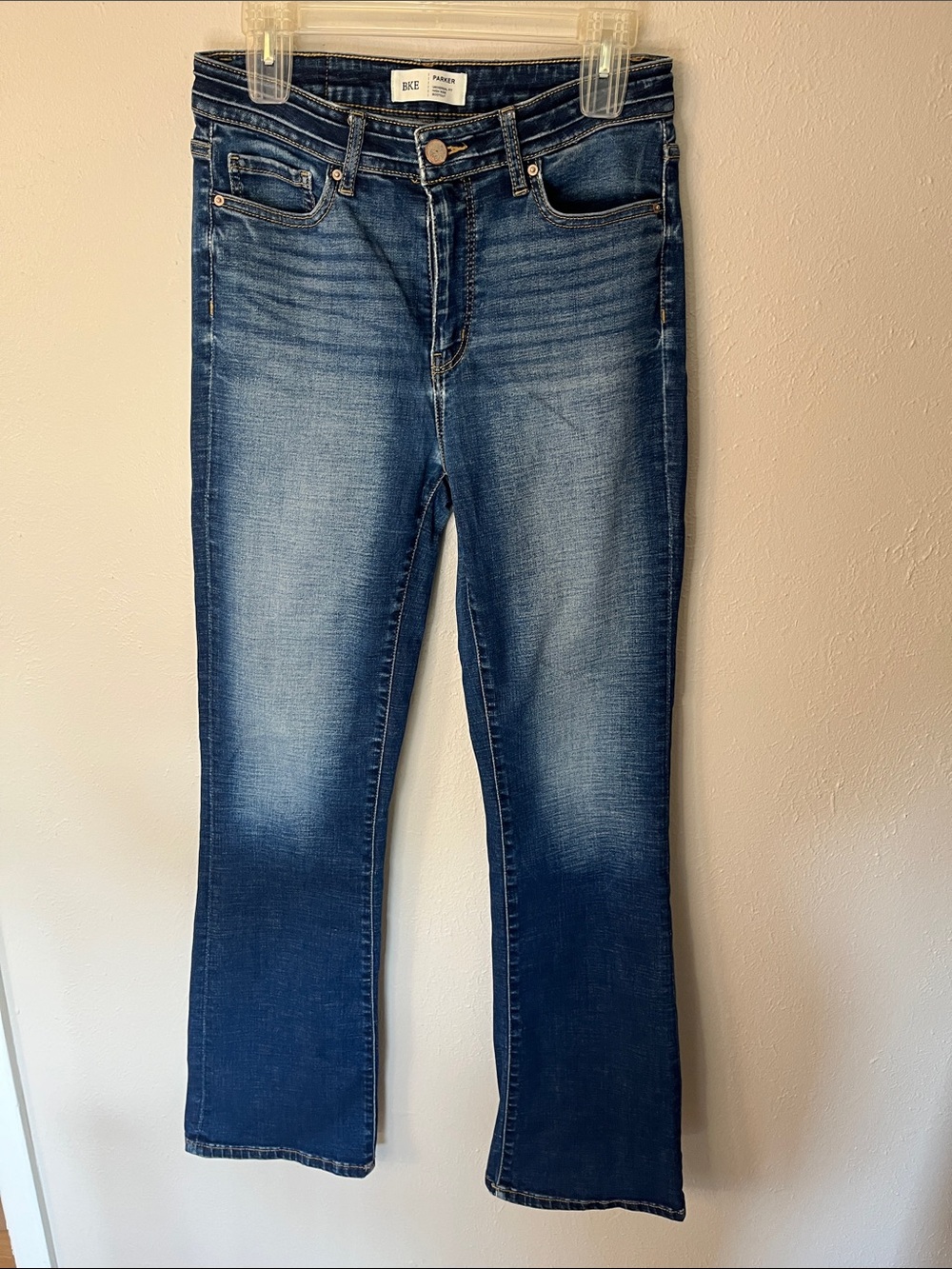 BDG Women's Bootcut Jeans in Dark to Medium Blue Fade